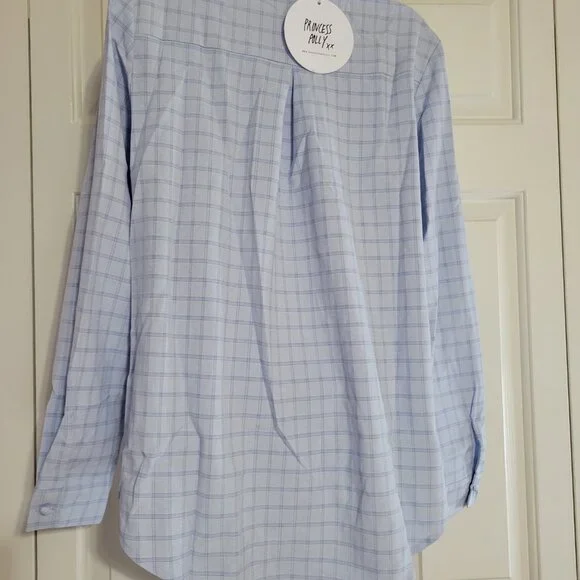 Princess Polly Preston Shirt Blue Size US 4 NWT - Picture 4 of 4